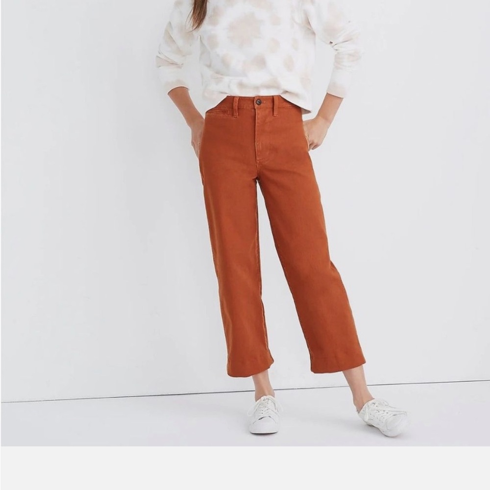 Madewell Slim Emmet Wide Leg Crop